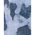 thumbnail image 1 of Ahgly Company Indoor Rectangle Abstract Azure Blue Persian Area Rugs, 4' x 6', 1 of 6