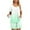 Green, variant on Fashion 2 Piece Sets for Women Summer Plus Size Casual Round-Neck Short Sleeve Two-Piece Comfortable Home Pajamas Sports Set