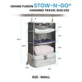StowNGo Portable Hanging Travel Shelves, Small, from Grand Fusion