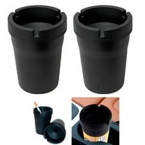 ACDANC 2 Jumbo Butt Bucket Ashtray Cigarette Extinguishing Car Cup Ash Holder Portable