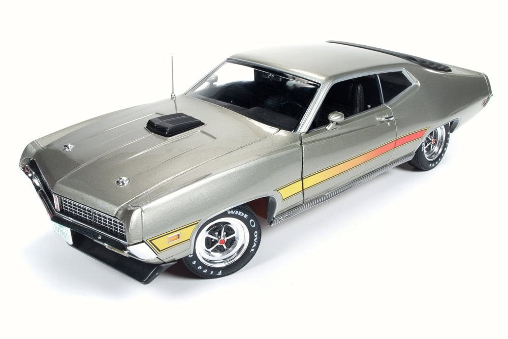 1971 Ford Torino GT, Pewter Metallic - Auto World AMM1074 - 1/18 Scale ...