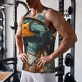 thumbnail image 5 of Fotbe Hip-Hop Duck Pattern Men's Quick Dry Workout Tank Top Gym Muscle Tee Fitness Bodybuilding Sleeveless T Shirt Breathable Workout Shirt-XX-Large, 5 of 9