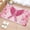 Pink, variant on Pink Ribbon Wings Bathroom Rug Washable 2x3 Entryway Rug Non Slip Bows Vintage Floral Butterfly Abstract Front Door Mat Low Pile Indoor Doormat Throw Floor Carpet for Kitchen Bedroom Entrance