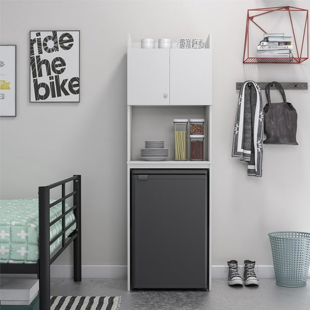 Ameriwood Home Youngstin Mini Refrigerator Storage White