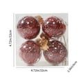 thumbnail image 2 of Hwkond Christmas Ball Ornaments 12.36in/4pc New Christmas Balls Transparent PET Silk Grass Decoration Christmas Tree Ornament Pendant Props 4PCS,Red, 2 of 6