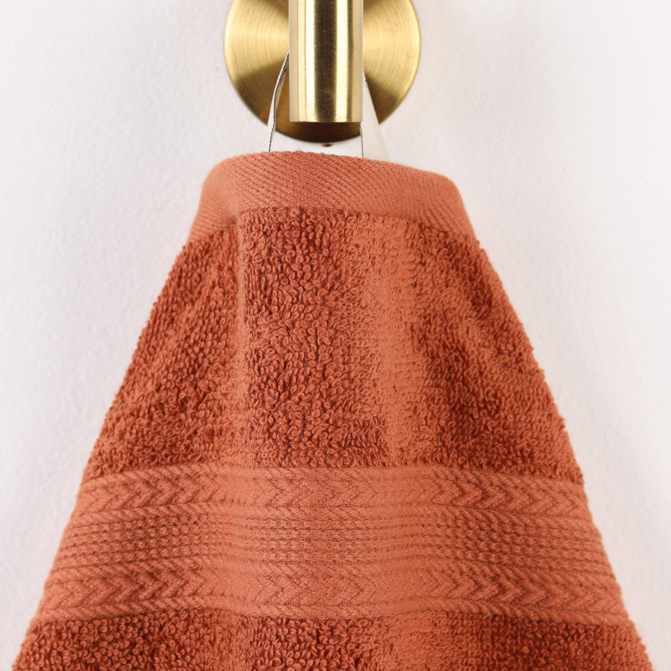 Superior Eco-Friendly Cotton Solid 12-Piece Copper Towel Set