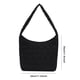 thumbnail image 3 of Bolso hobo acolchado, ligero, para mujer, con cerrojo, acolchado, Bolso satchel (negro), 3 of 8