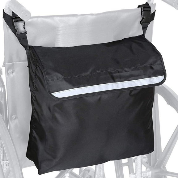 Wheelchair Pouch Wheelchair Bag Waterproof Large Wheelchair Accessories Bags to Hang on Back and Wheelchair Backpack Storage Bag