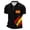 Earthy Yellow, variant on Soccer Cup 2026 Jersey for Men, Polo Collar Short Sleeve Spain Flag Player Graphic Top - Breathable Fan Shirt for Match Day & Casual Wear Red M