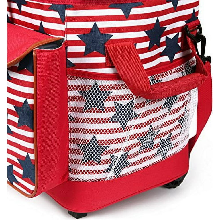 Insulated rolling tote online