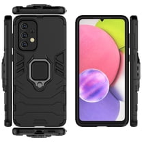 SaniMore for Samsung Galaxy A40 Case, Heavy Duty Protective Shockproof TPU Bumper Rugged PC Backplane 360°Rotating Kickstand/Holder Thin Lightweight Magnetic Car Mount Cover, Black