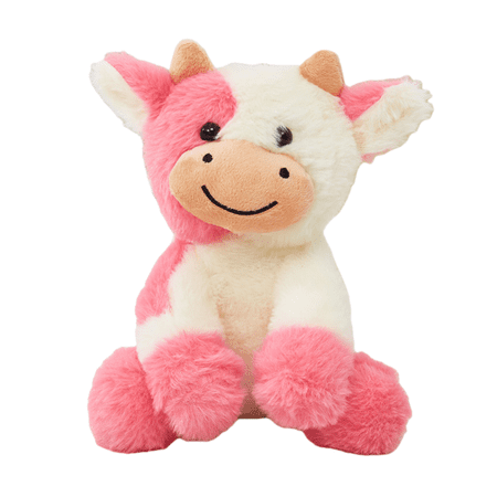 Cute Cow Plush Toy Soft Stuffed Animal with Full Filling Decorative Gift Plush Multiple Colors