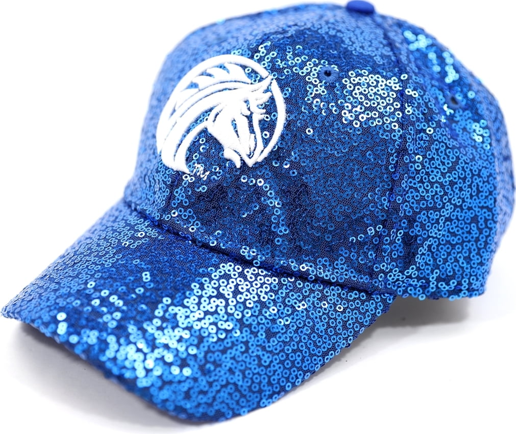 Big Boy Fayetteville State Broncos S41 Ladies Sequins Cap [Royal