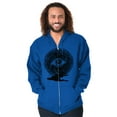 thumbnail image 5 of Eye Symbolic Celestial Spiritual Zip Up Hoodie Men's Women's Brisco Brands X, 5 of 6