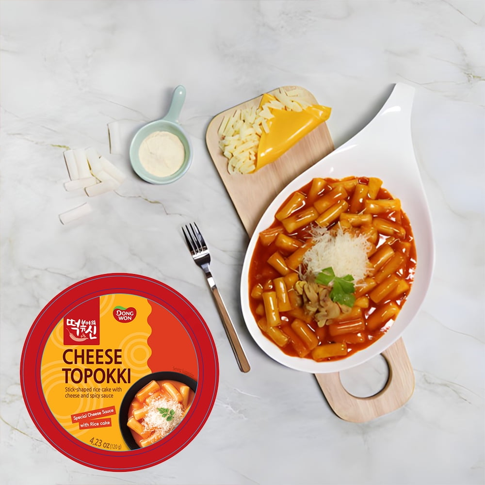 (6 pack) Dongwon Cheese Topokki Cup, 4.23 Oz