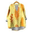thumbnail image 5 of QASIEATN Women's Shirts 3/4 Sleeve Womens Tops Butterfly Casual Shirts Blouse Tops for Women, 5 of 5