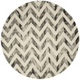 thumbnail image 3 of Safavieh Dip Dyed Ivory Contemporary Rug - Round 7', 3 of 5