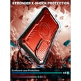thumbnail image 2 of ExoGuard for Samsung Galaxy S23 FE Case, Phone Case with Screen Protector and Kickstand (Red), 2 of 6