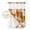 Orange, variant on No Hook Orange Grey Shower Curtain with Snap in Liner Set, Vintage Minimalist Abstract Gradient Art Waterproof Fabric Bathroom Curtains with See Through Top Window, Hotel Style Small 36 x 78 Inch