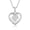Silver, variant on Beautlace Heart Necklace for Women,Sparkling CZ Heart Pendant Necklace,18k Gold Plated Love Jewelry Gift for Mom Wife Girlfriend
