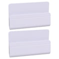 thumbnail image 1 of 2pcs Multifunctional Wall Mounted Phone Rack Phone Holder Bracket for Home Office Shop (White), 1 of 6