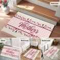 thumbnail image 5 of Happy Mother's Day Entryway Rug 2'x3'&nbsp; Non Slip Front Door Mats, Pink Floral Buffalo Plaid Burlap Entrance Rugs Indoor Outdoor Carpet, Washable Floor Mats Small Area Rug for Bedroom Kitchen, 5 of 8