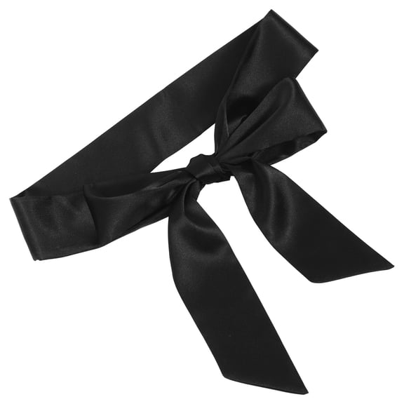 BESTYASH Women's Black Cloth Sash Belt Dress Accessory 1 Piece Stylish Waistband for
