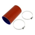 thumbnail image 1 of Ofertas Únicas 1 Juego de Manguera de Silicona Roja Azul de 76mm/2.99" ID 150mm/5.91" Longitud 0 Grados con Abrazaderas Manguera de Refrigerante Universal, 1 of 1
