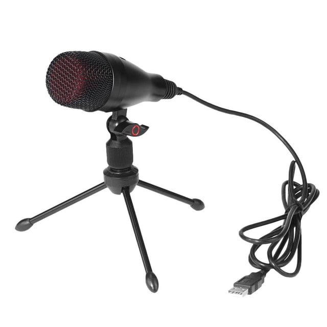 Micrófono USB Con Condensador Con Soporte Trípode Para La Computadora De Grabación De Estudio De Chat