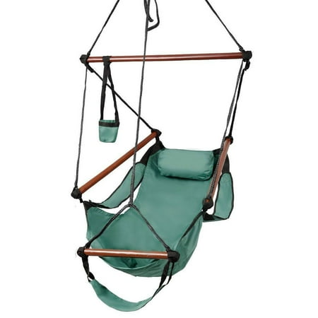 Zimtown Portable Hammock Rope Chair Cacolet Hanging Swing Outdoor Zimtown Portable Hammock Rope Chair Cacolet Hanging Swing Outdoor Seat Patio Porch Garden Beach Camping Wood W Carrying Bag