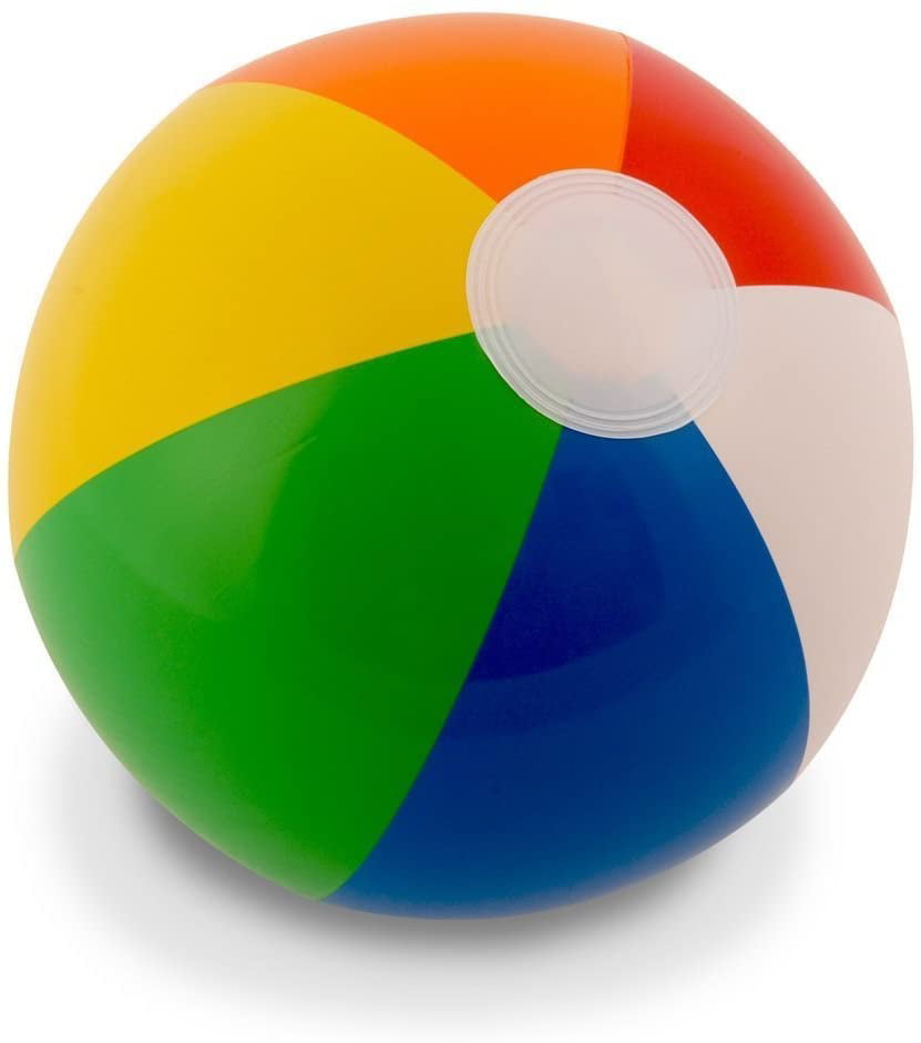 Rainbow Beach Balls -Inflatable 12pc Beach Ball Pool Toys-Fast Delivery 12 Pack 