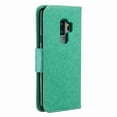 thumbnail image 2 of Allytech Galaxy S9 Plus Case, Slim Fit PU Leather Folio Butterfly Embossed Shockproof Wrist Hand Strap Flip Cards Holder Wallet Case TPU Back Cover for Samsung Galaxy S9+ Plus, Green, 2 of 8