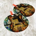 thumbnail image 3 of Guitar #1: Ornament Style Wall or Window Hanging, 2025, Holiday Decoration, Seasonal Keepsake Gift, Unique Collectible, Window Hanging, Home Decor 2025, Festive Home Accent,, 3 of 5