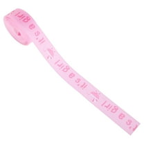 OFFIGAM Baby Shower Ribbons For Guests Ribbon Pink Polyester 1 Roll Baby Celebration