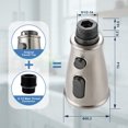 thumbnail image 7 of Wowow Kitchen Faucet Head Replacement Brushed Nickel, 3 Function Pull Out Spray Nozzle with 9 Adapters for Kitchen Sink Faucet，US Standard for Moen Kohler Delta Faucets G1/2 Male Connector, 7 of 7