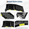 thumbnail image 3 of 2 Piece Heavy Duty Vehicle Service Ramp, Anti Slip Steel Ramp for Automobile Maintenance, Bearing 8000LBS, Black, 3 of 7