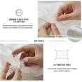 thumbnail image 4 of Simple&Opulence 100% Washed Linen Duvet Cover Set-3 Pieces Shabby Chic Premium Ruffled Bedding with 1 Comforter Cover and 2 Pillowshams France Flax High End Frill Sets Vintage Style(King, White), 4 of 8