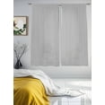 thumbnail image 3 of Grey Sheer Curtains 63 Inch Length 2 Panels Set for Living Room/Bedroom, Modern Pure Gray Semi Curtain Sheers Drapes Rod Pocket Curtains Window Treatment Set 52''x63''x2, 3 of 7