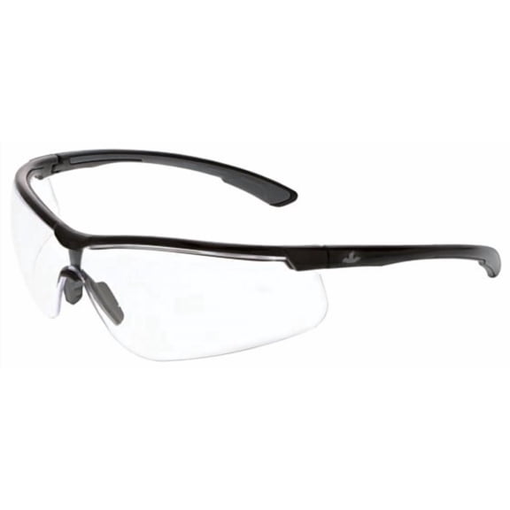 Mcr Safety Safety Glasses,Polycarbonate,Black,Uni KD710AF