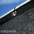 thumbnail image 6 of HTYSUPPLY 6'x25' Black Fence Privacy Screen Windscreen Cover Shade Cloth Mesh Fabric Slats Netting Tarp for Home Yard Construction, 6 of 7