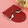 thumbnail image 2 of VIFERR ID Card Holder, Retro Leather Credit Card Protector For Women Red(Crazy red), 2 of 7