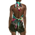 thumbnail image 2 of Natori womens  Suisai Getaway Gauze Halter Top, l/xl, Black, 2 of 3
