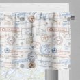 thumbnail image 3 of Ambesonne Travel Valance Pack of 2, Vintage Rubber Stamps, 54"X12", Multicolor, 3 of 5