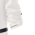 thumbnail image 5 of LMOIPLI Men Medieval Lace Up Tunic Long Sleeve Shirt, Vintage Renaissance Cosplay Blouse with Matching Belt, Loose Linen Blend Casual Renaissance Costume Top White XXXL, 5 of 6