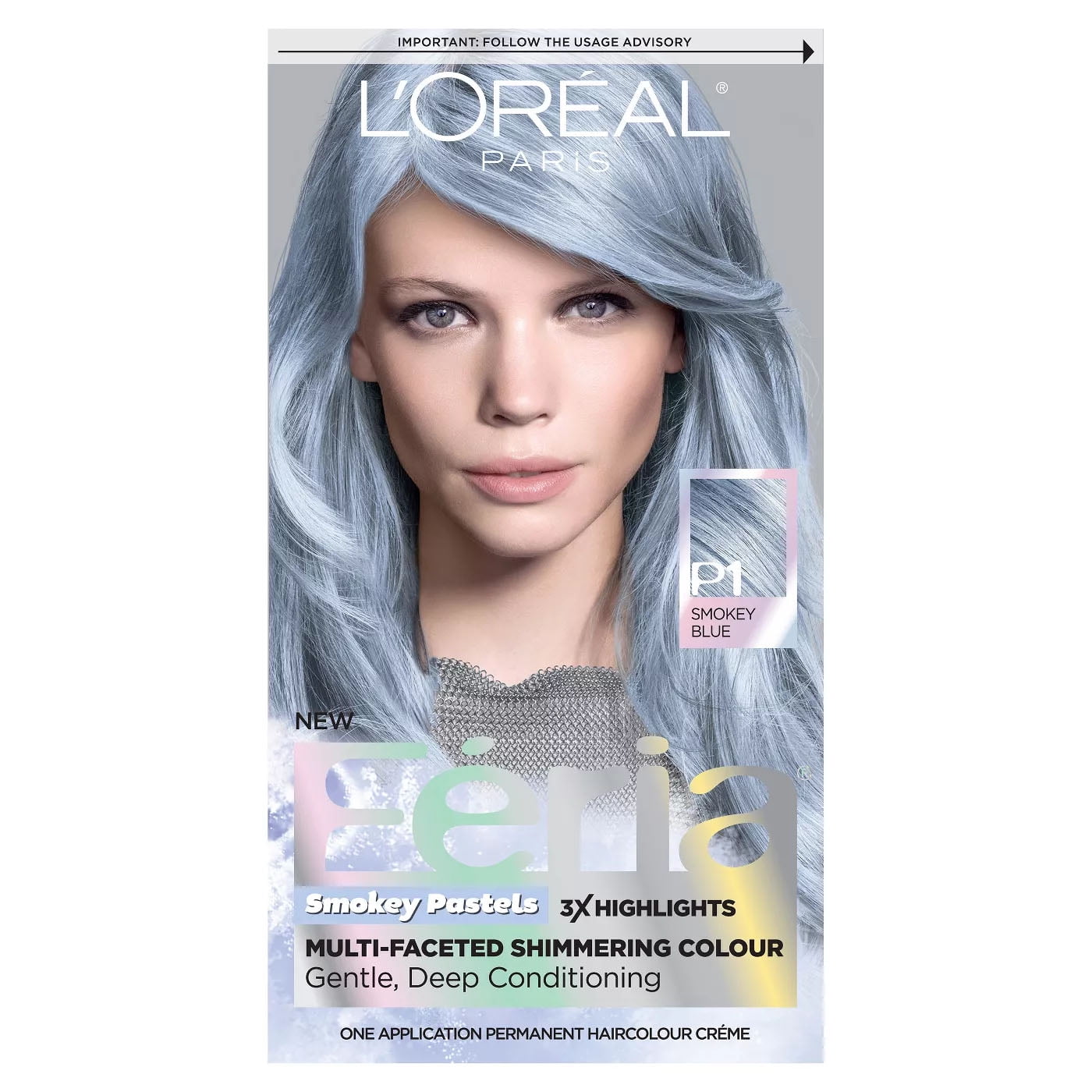 loreal feria smokey blue