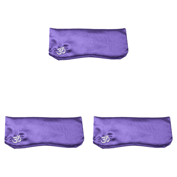 Almohada de yoga para los ojos, antifaz relajante de semillas de lavanda de casia (morado)