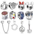 thumbnail image 2 of Charms Colección Mickey Minnie/Alice In Wonderland/Cenicienta Y Globos Colgante De Cuentas De Encanto (Pulsera De Encantos Ajustados) DIY Chapado En Joyería S925 Plata, 2 of 4