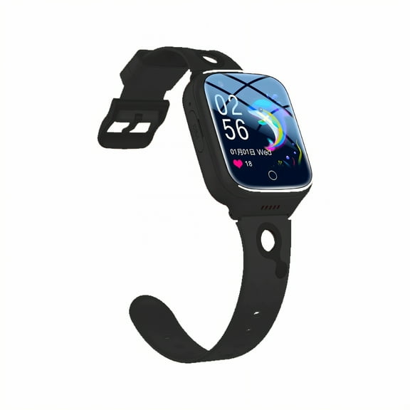 GJX Smart Watch for Kids,Voice Chat Kids Smart Watch,Real-Time Tracking Watches for Kids,Black,4G