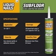 thumbnail image 6 of Liquid Nails LN-602 10-oz. Subfloor & Decks Adhesive - Quantity 1, 6 of 7