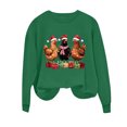 thumbnail image 5 of Byworldtasic Christmas Sweatshirt Women Cute Chicken Xmas Shirt Funny Chicks Christmas Sweatshirts Hen Farm Pullover Tops S-2XL, 5 of 6